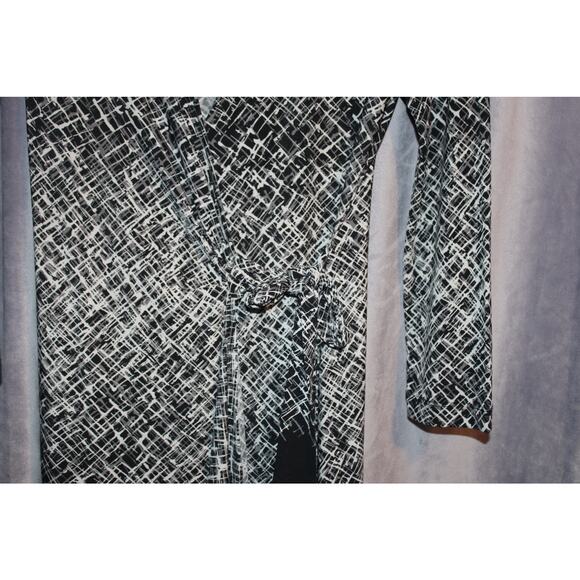 Bcbg Robe Dress 3/4 Sleeve V Neck Small Petite - Picture 3 of 6